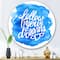 Designart - Follow Your Dreams I - Modern Metal Circle Wall Art